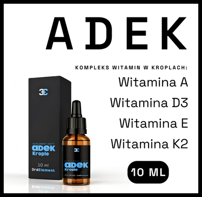 ADEK Krople 10 ml – kompleks witamin A, D, E i K