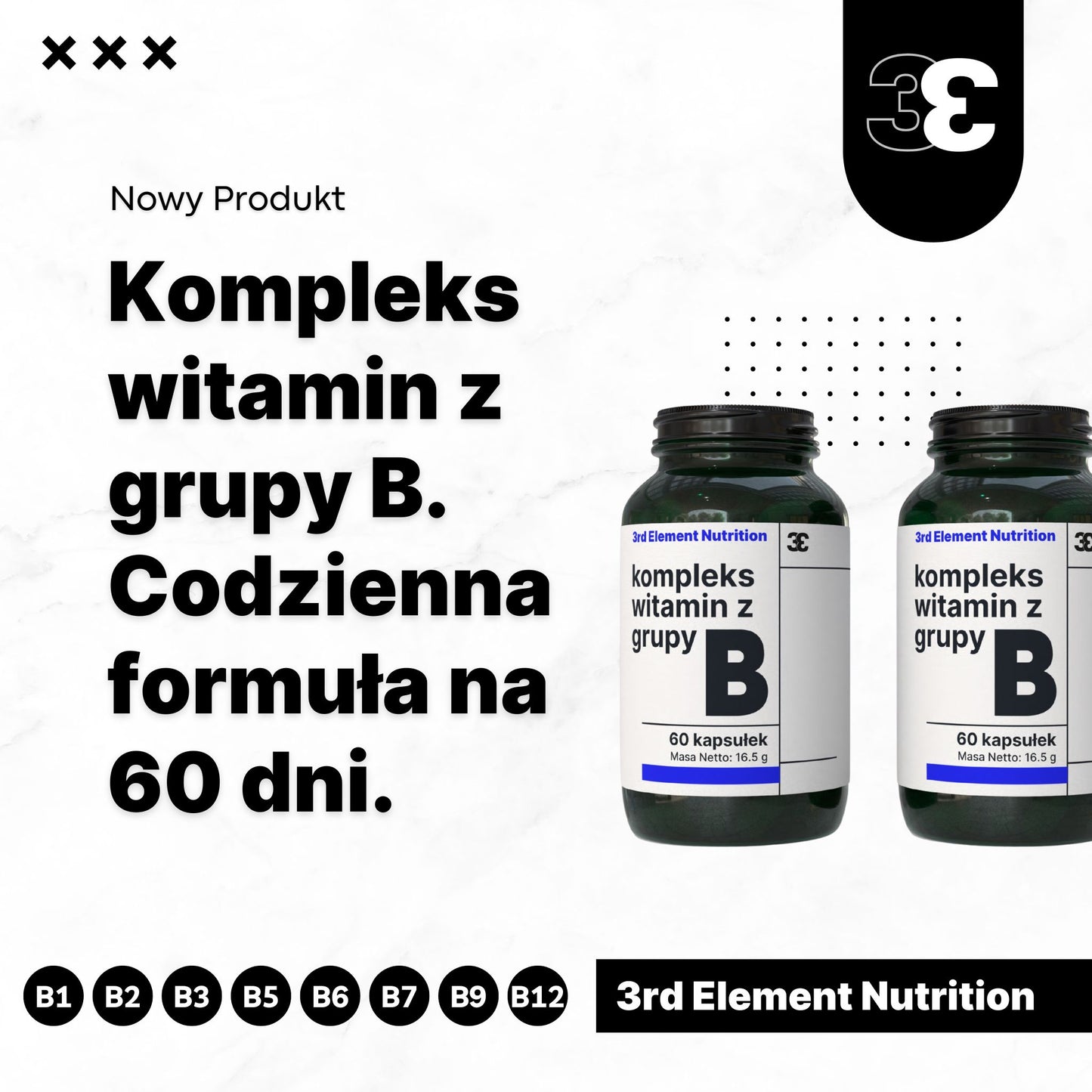 Witamina B Kompleks – 60 kapsułek