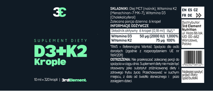 Witamina D3 + K2 w kroplach – naturalna synergia dla kości, serca i odporności