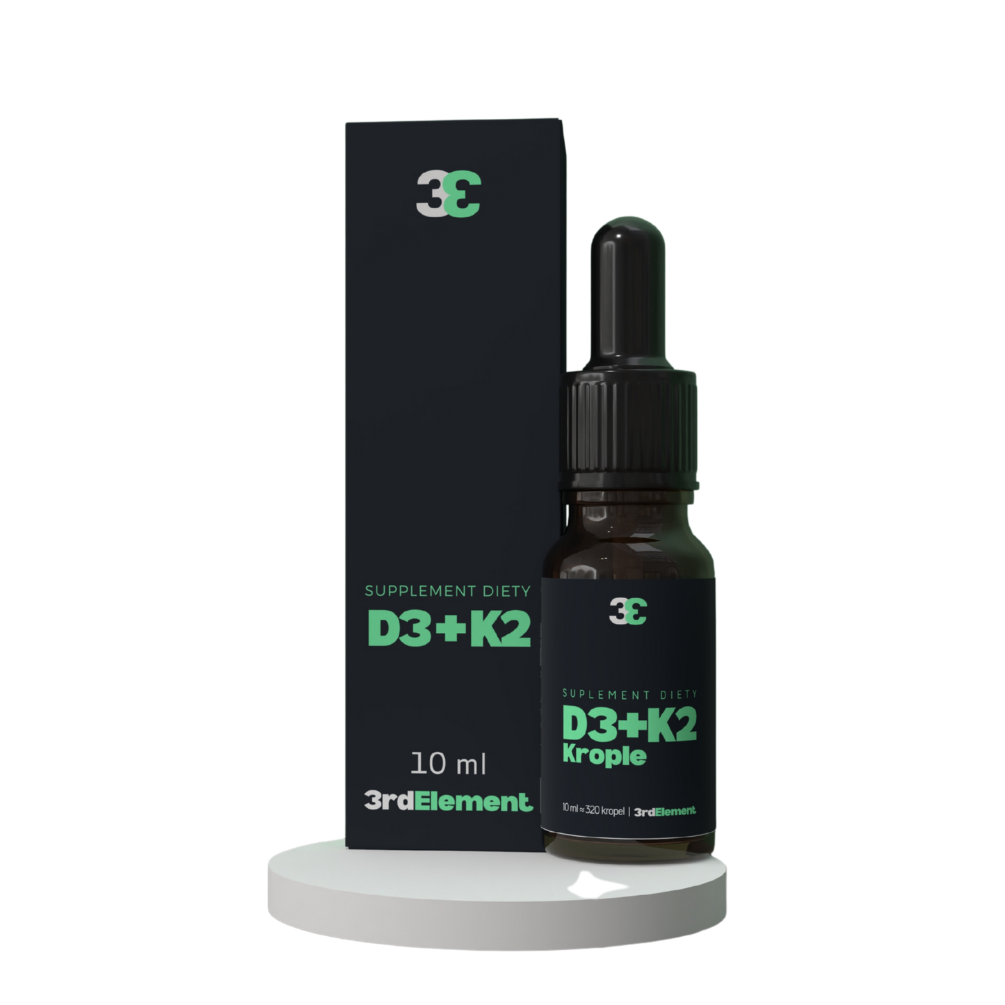 Witamina D3 + K2 Krople – 10 ml Synergia dla Kości, Serca i Odporności