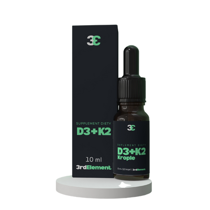 Witamina D3 + K2 Krople – 10 ml Synergia dla Kości, Serca i Odporności