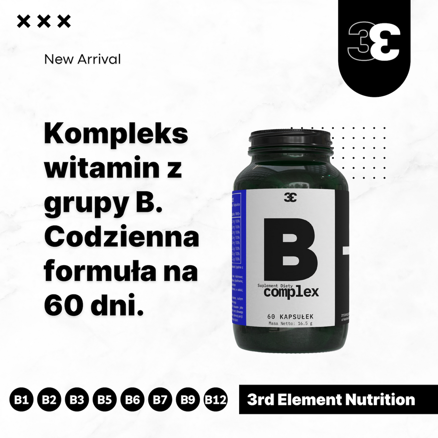 Witamina B Kompleks – 60 kapsułek